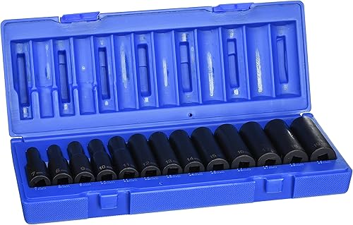 Miniatura 6 de Grey Pneumatic - Juego de 12 casquillos Juego de 13 piezas punta 12 métrica estándar