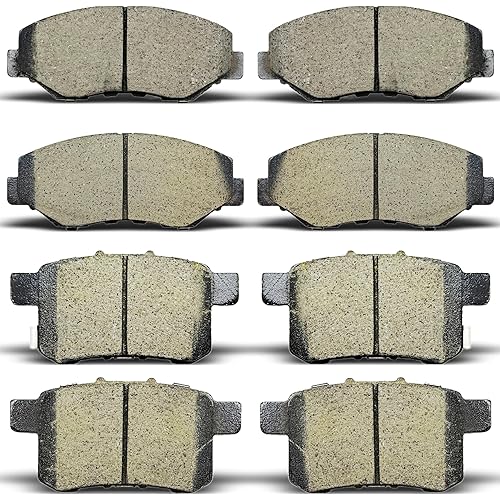 8pcs Front Rear Ceramic Brake Pads For 2011 2012 2013 2014 2015 2016 2017 Honda Accord