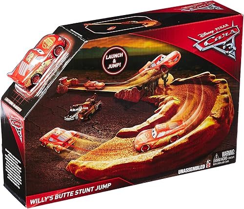 Miniatura 2 de Willy 's Butte Stunt de Disney Pixar Cars 3 –Set de juego de salto.