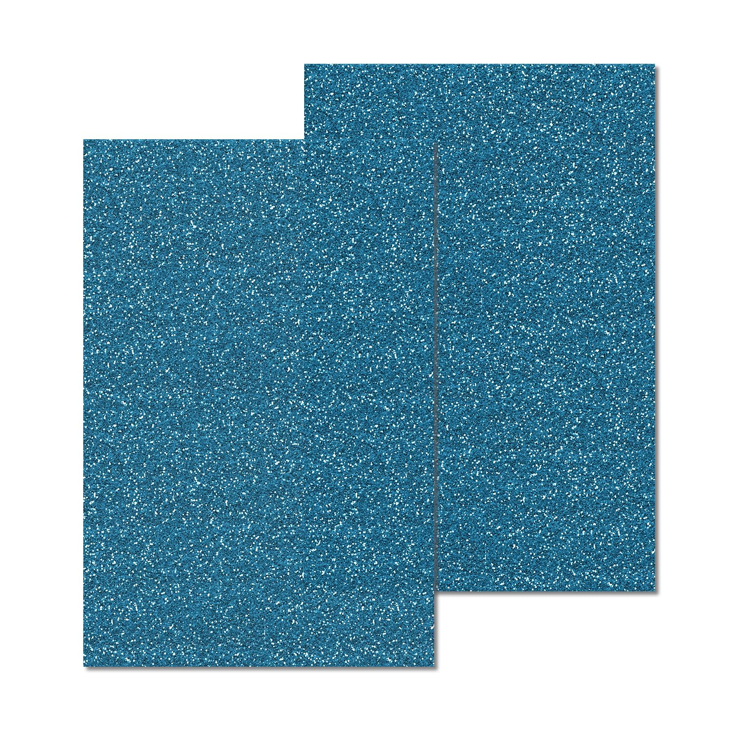 Eszeoee 2 Pack 8'' x 12'' Glitter Blue Acrylic Sheet, 3mm Thick Acrylic Plexiglass Boards for Laser Cutting and DIY Craft Projects