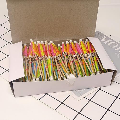 Miniatura 8 de Honbay - Paraguas de papel colorido hecho a mano (144 unidades)