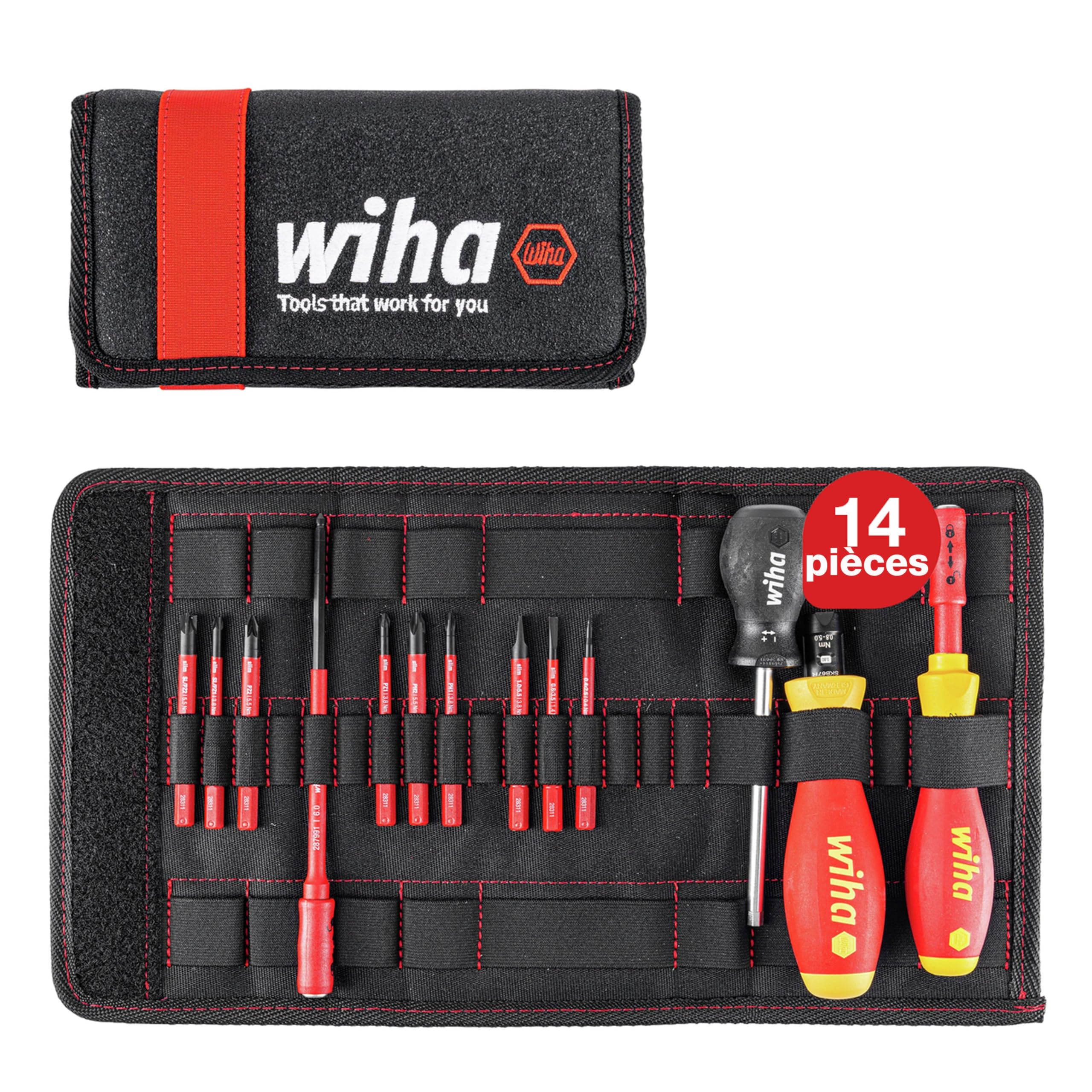 Tournevis dynamométrique Wiha 40674 avec serrage contrôlé 13 pièces