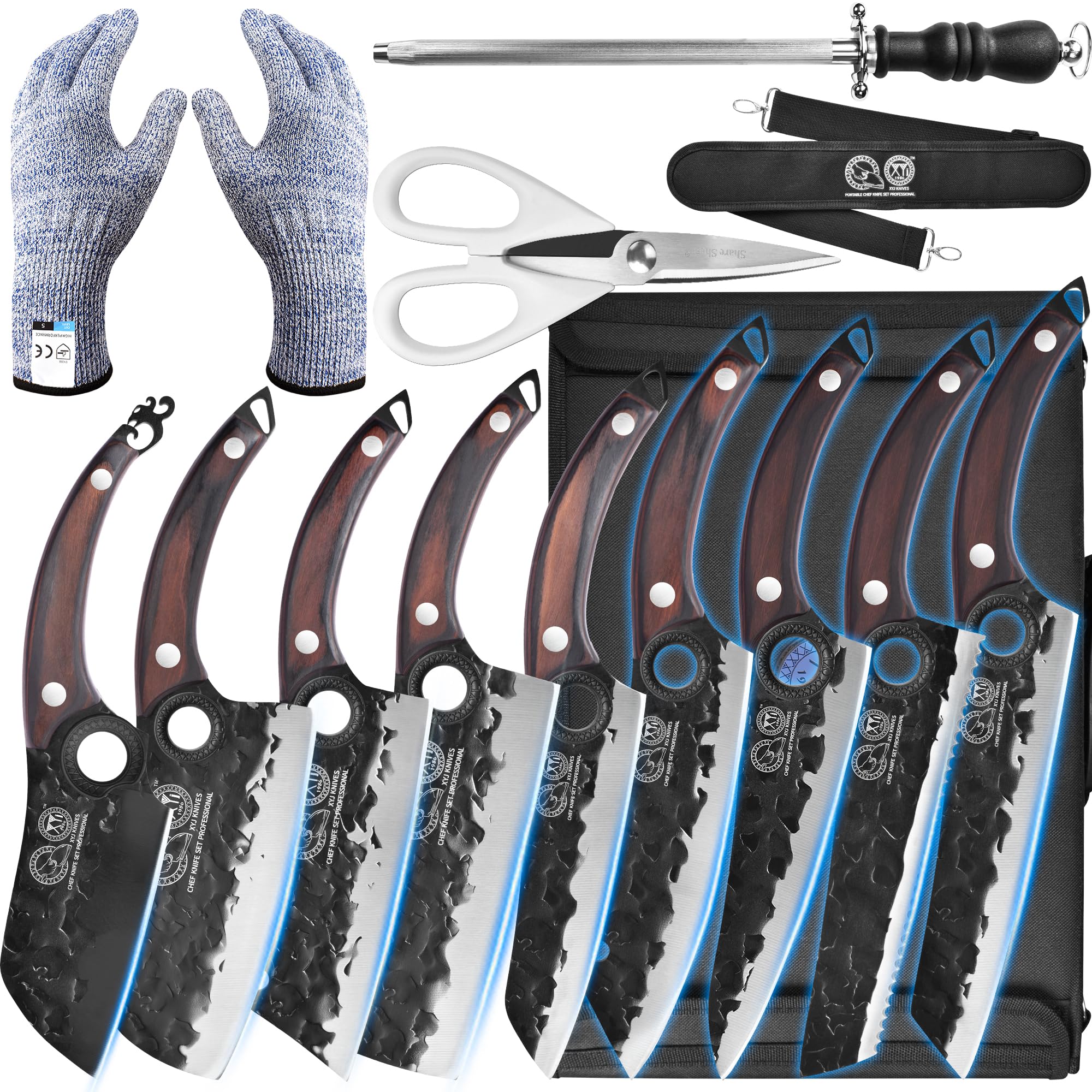 Amazon.com: XYJ Professional Kitchen Knife Set with High-Carbon