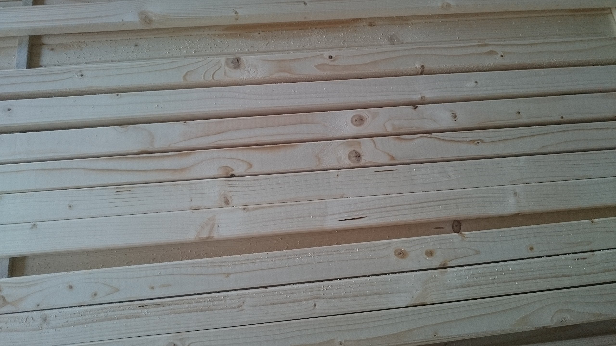 Naturbelassenes Holz 10 Stück B/C - Holz 20mm x 44mm x 1950mm Leisten gehobelt Basteln Zaun Unterkonstruktion Sterne Weihnachtsbaum Akustikpaneele Wandpaneele Verkleidung