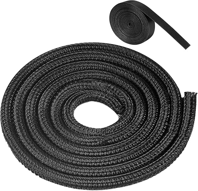 Cable Protector, 6M Cable Management Flame Retardant Tube, Cable Protector Animal Proof Braided Sleeve, Self-Rolling Cable Tidy Sleeve, Organizer for TV, Computer,Home Theater, Car (5mm)