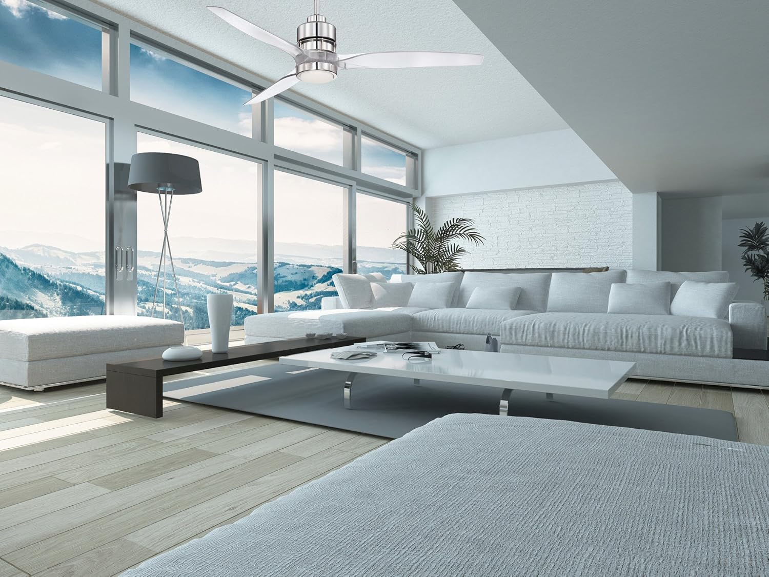 Flash Deals - 40% OFF Craftmade SON52CH-60CA Sonnet Chrome 60 Ceiling Fan with BSON-60CA Clear Acrylic Blades, Dimmable LED Light and Remote Free Shipping Offer Craftmade SON52CH-60CA Sonnet Chrome 60 Ceiling Fan with BSON-60CA Clear Acrylic Blades, Dimmable LED Light and Remote