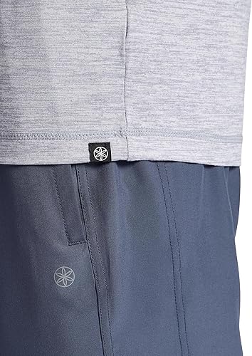 Miniatura 5 de Gaiam Camiseta raglán básica para hombre, ajuste estándar, material elástico de peso medio