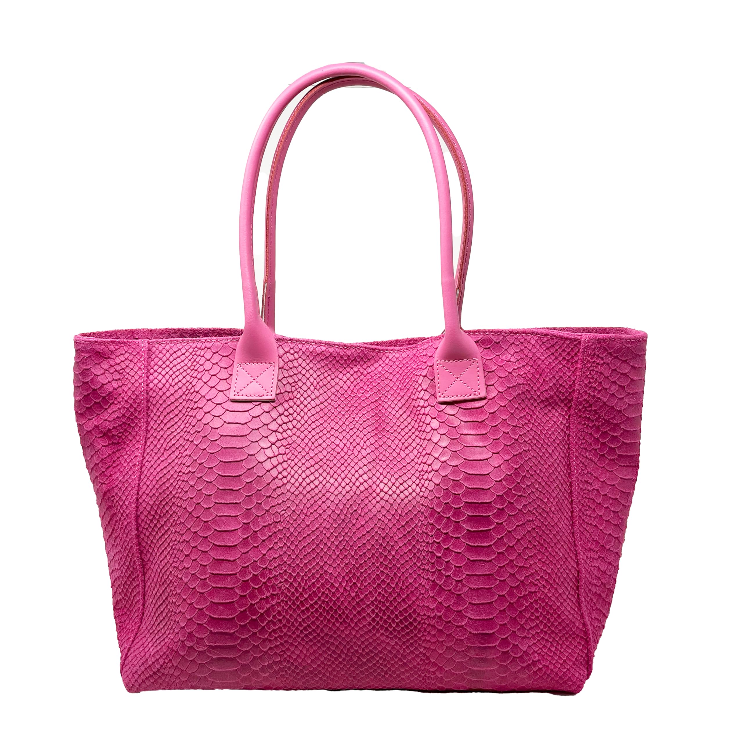 Chicca Borse Borsa a Spalla Shopper Grande da Donna in Pelle