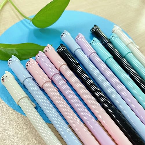 Miniatura 7 de Bolígrafos lindos de dibujos animados de animales Kawaii Pen lindo bolígrafo de gato de 0.020 in bolígrafos de tinta negra bolígrafos para la