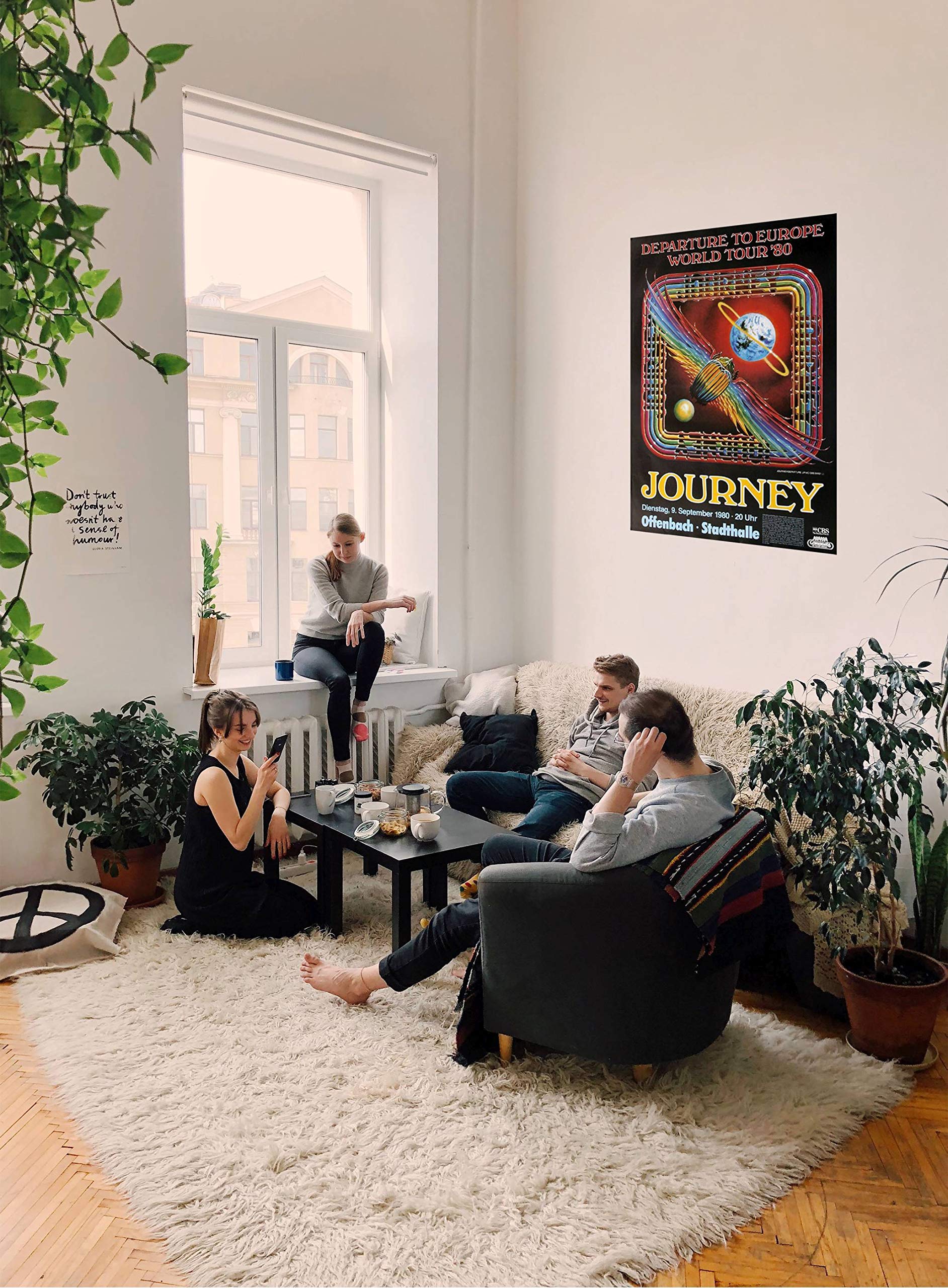 Journey - Departure, Frankfurt 1980 » Konzertplakat/Premium Poster | Live Konzert Veranstaltung | DIN A1 «