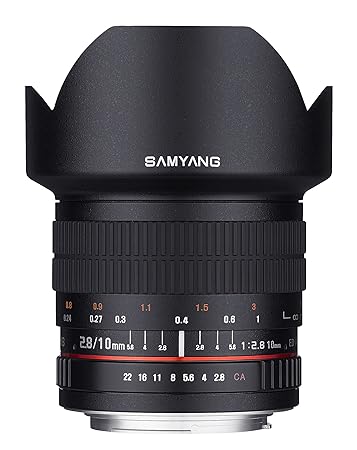 Samyang 10mm F2.8 ED AS NCS CS Ultra Wide Angle Fixed Lens for Fuji X Mount Digital Cameras (SY10M-FX)