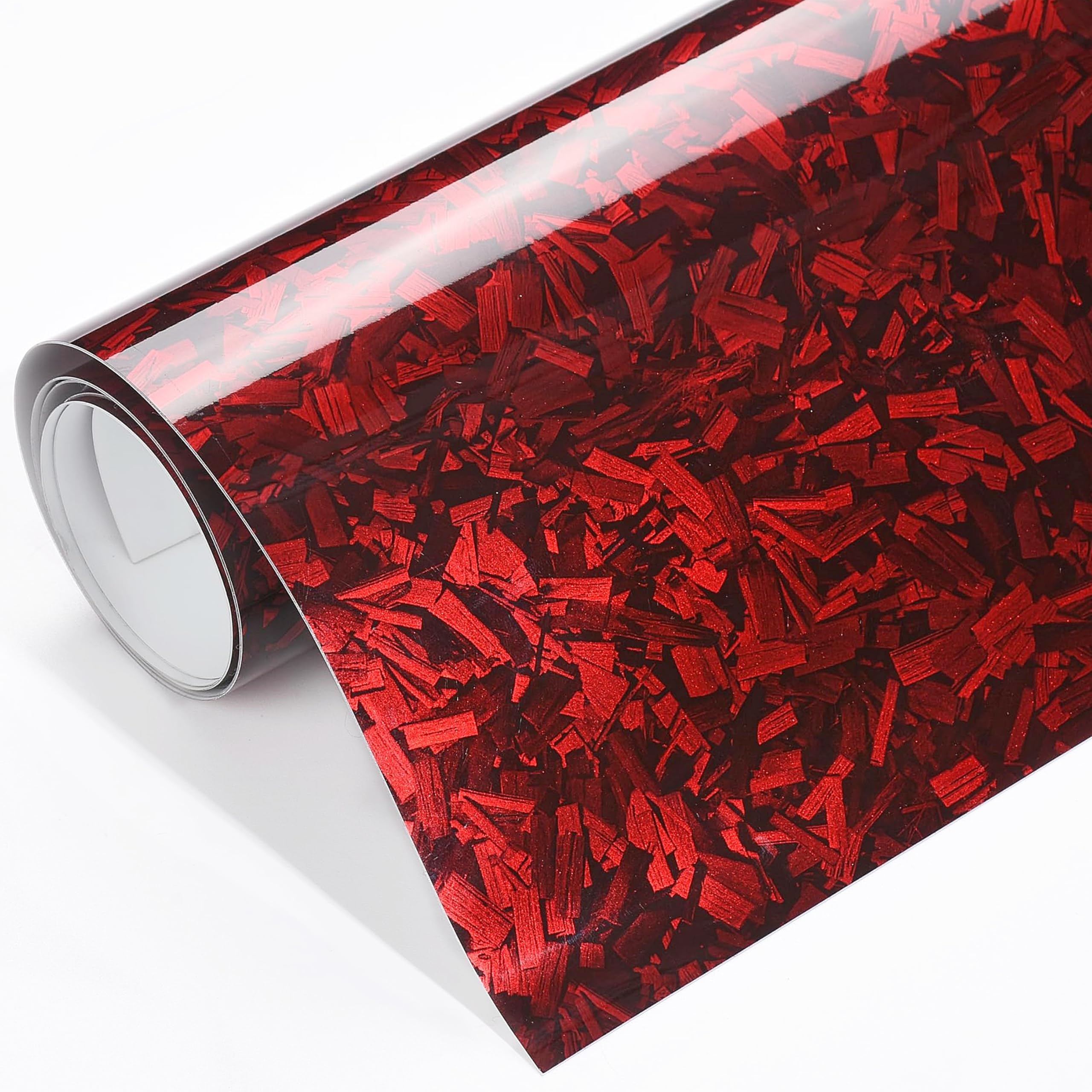 Premium Super Gloss Forged Red Carbon Fiber Vinyl car Vinyl Wrap self-Adhesive DIY Sticker|| High Gloss Wrapping Self Adhesive Film Vinyl Wrap Sticker Decal-picture-14
