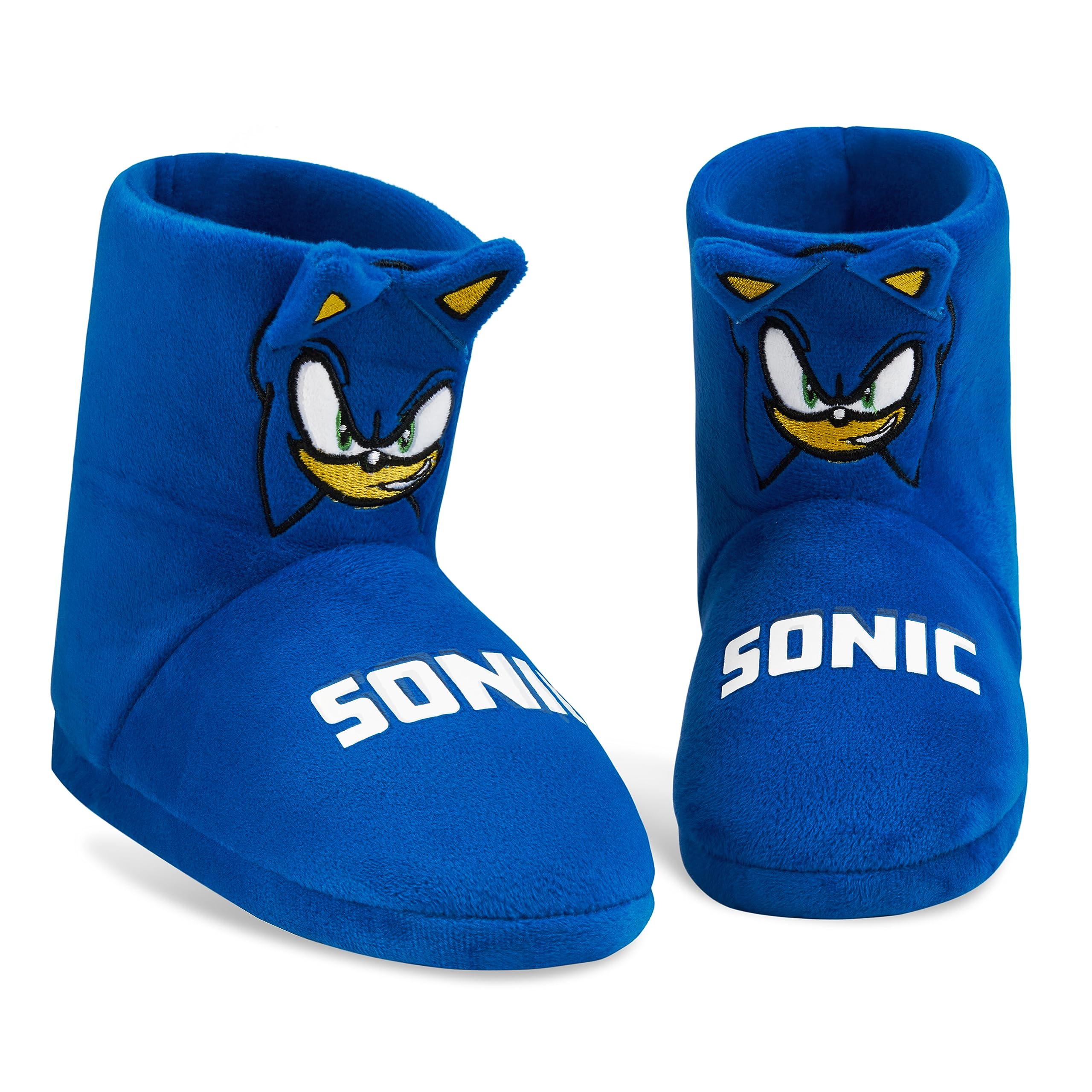 Sonic The Hedgehog Chaussons Intérieur/extérieur Pour Enfants Tailles 11-3, Bleu