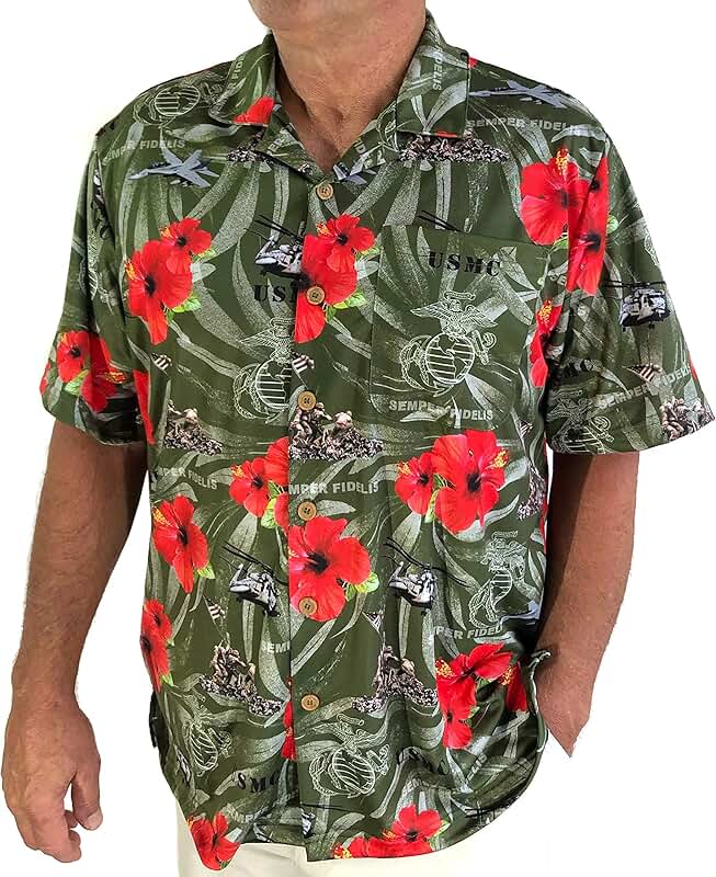 military hawaiian shirt