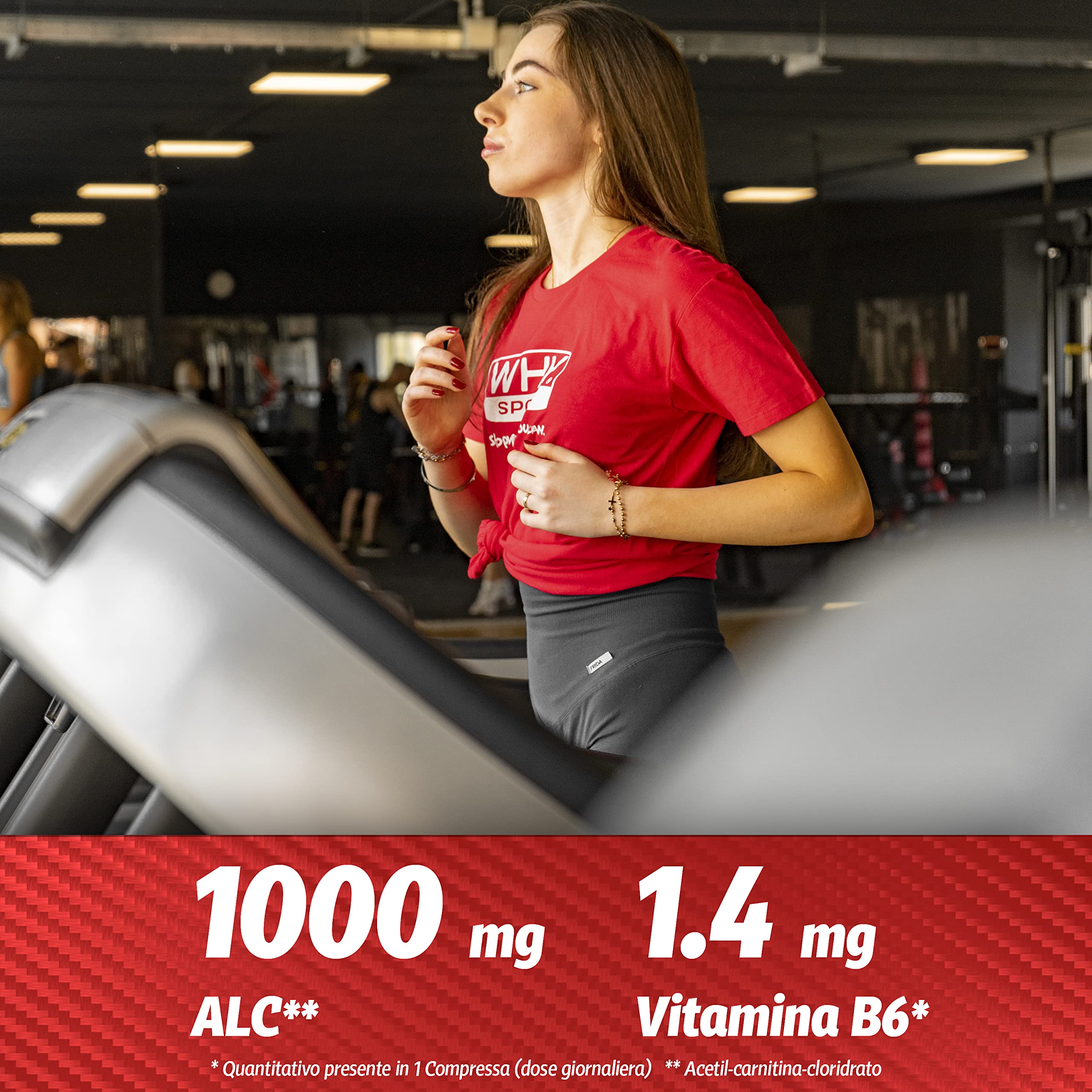 WHY SPORT ALC 1000 - Integratore Alimentare Energetico a Base di Acetil l-carnitina - 60 Compresse