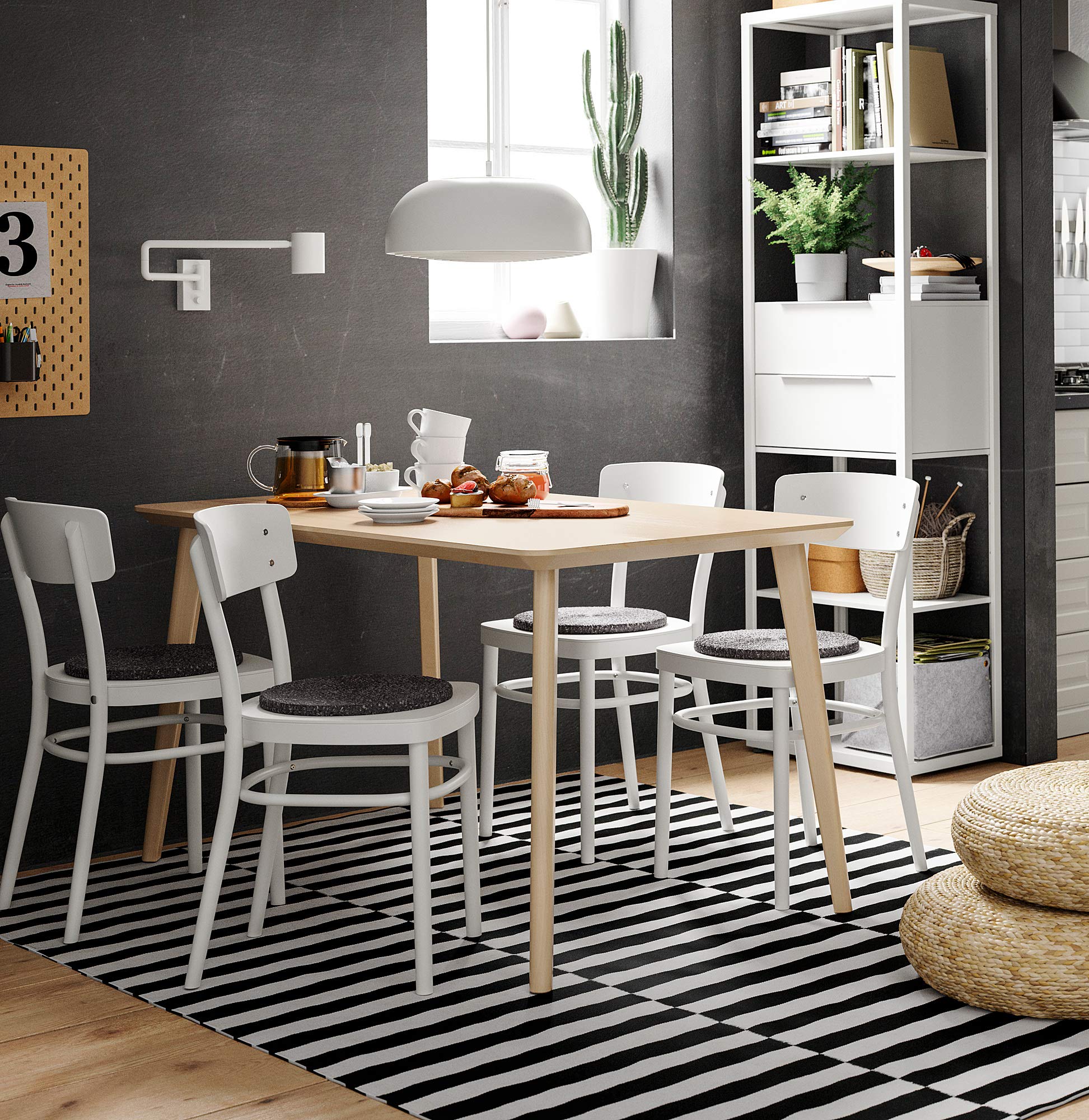 Ikea LISABO table 140 x 78 cm, ash veneer : Amazon.com.be: Home