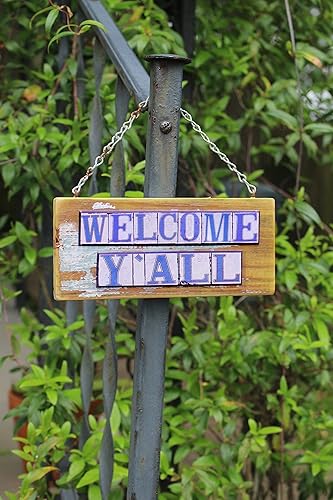 Welcome Y'all New Orleans Street Tile Sign