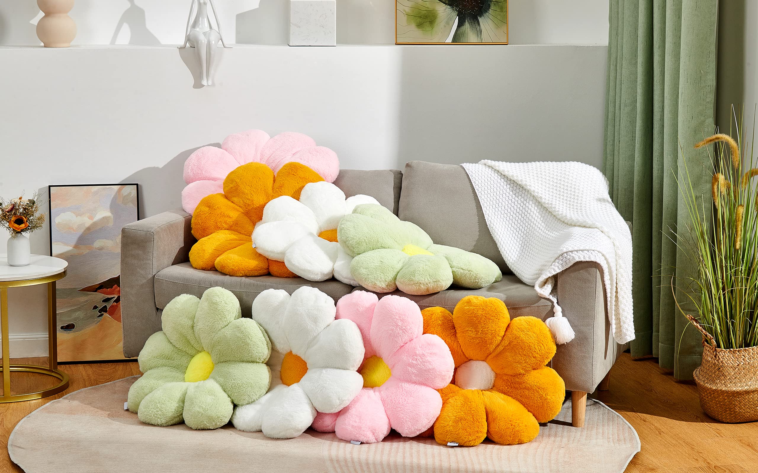 WeiWeiLee Simulation Star Moon Plush Pillow Sofa Bedding Decorative Throw Pillows Office Waist Lumbar Back Cushion Cute Plush Cushion (40cm/15.7inches, Pink Moon)