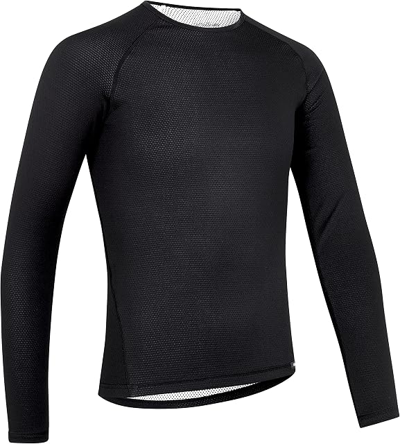 GripGrab Unisex Gripgrab Ride Thermal Long Sleeve Winter Cycling - Anti-odour Bicycle Under-shirt Black Base Layer, Xs, XXL UK