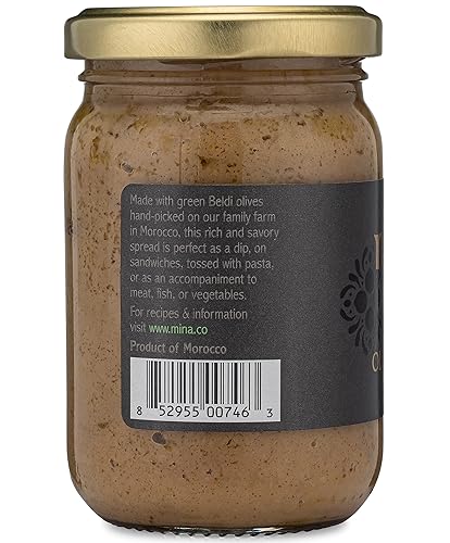 Miniatura 3 de Mina Crema de aceitunas verdes, tapenade gourmet, 7 onzas (7.05 oz)