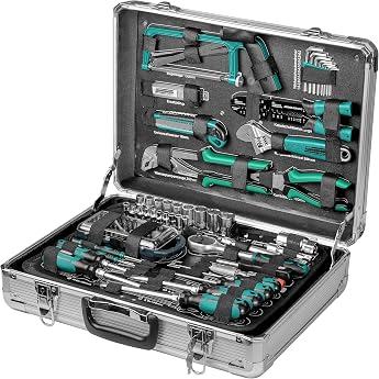 Br&uuml;der Mannesmann 124 Pieces M29072 Tool Set in Aluminium Case