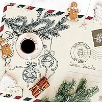 CREARREDA Tovagliette all'Americana Natalizie Set di 4 tovagliette colazione in PVC