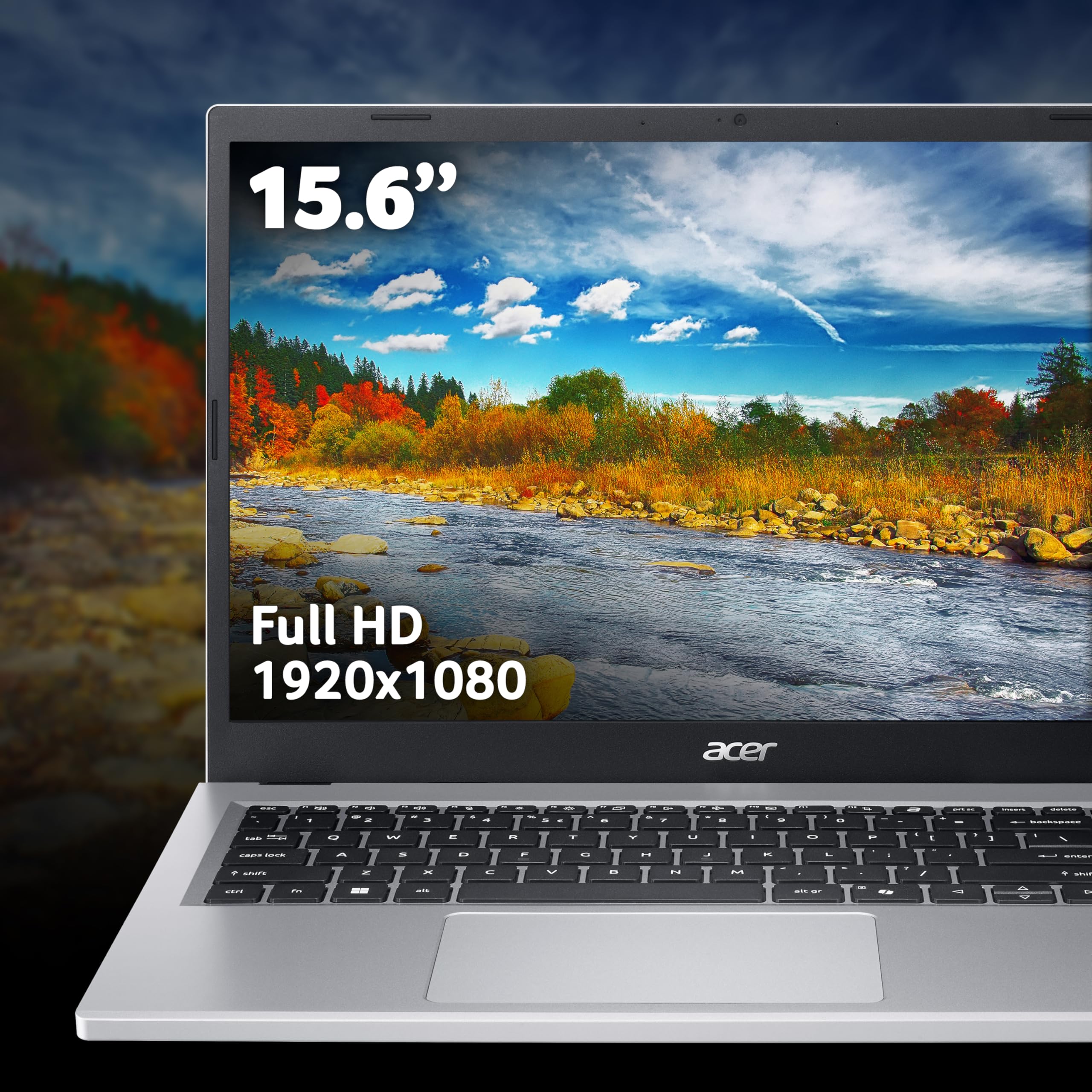Acer Aspire Go 15 AG15-21P Laptop - AMD Ryzen 3 7320U, 8GB, 128GB SSD, Integrated Graphics, 15.6" Full HD, Windows 11, Silver - 5
