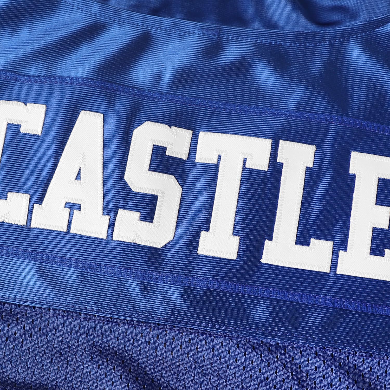 Blue Mountain State 54 Thad Castle Maillot de football Bleu/blanc