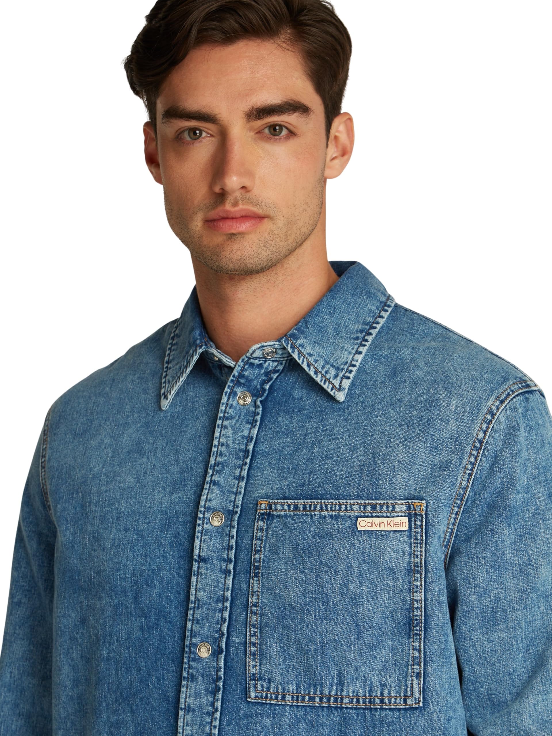 Calvin Klein Regular Dj30j326561 Camicia L/S Unisex - Adulto