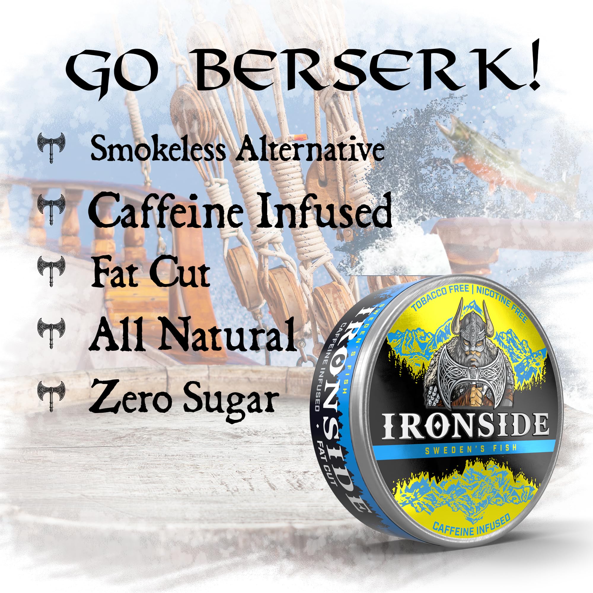 Amazon.com: Ironside Dip - Pescado de Suecia - Corte Grasa - Infundido con  cafeína - Paquete de 6 - Alternativa sin humo - Sin tabaco - Sin nicotina