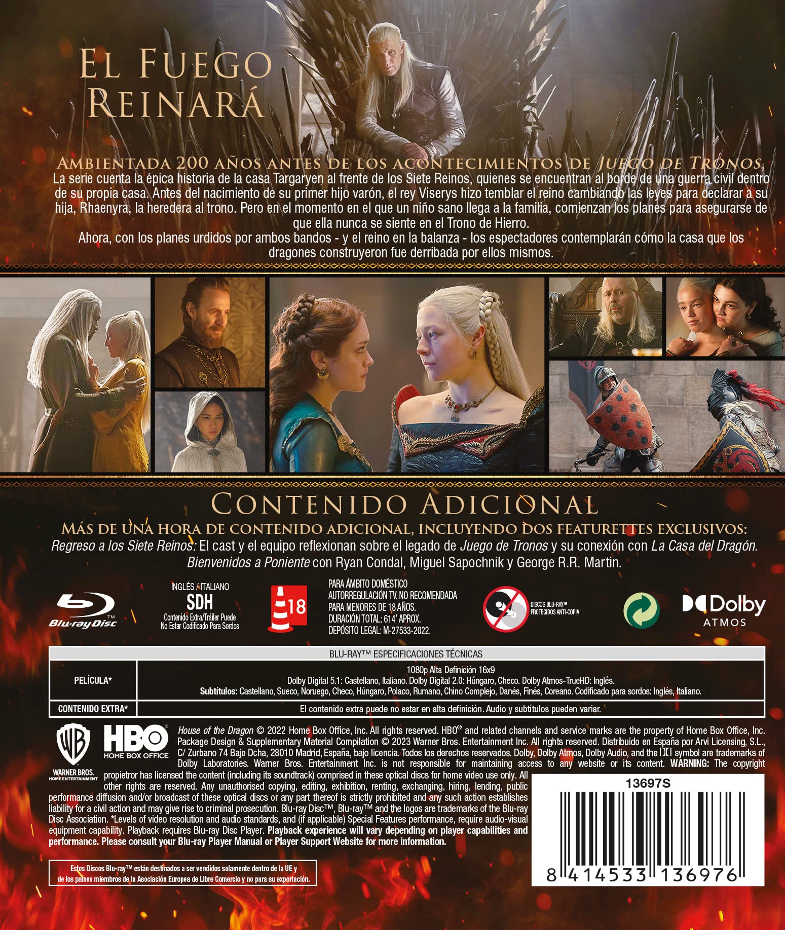 La casa del dragón (Temporada 1) (BD) [Blu-ray]