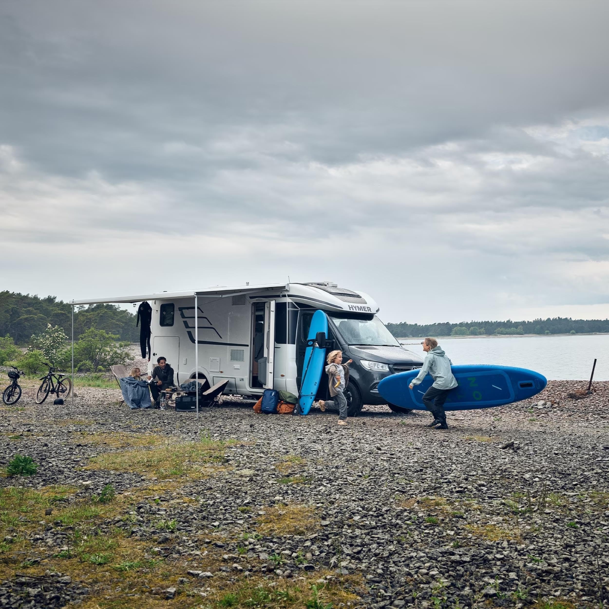 Thule Omnistor 5200 Markise weiß, 350cm, Mystic Grey