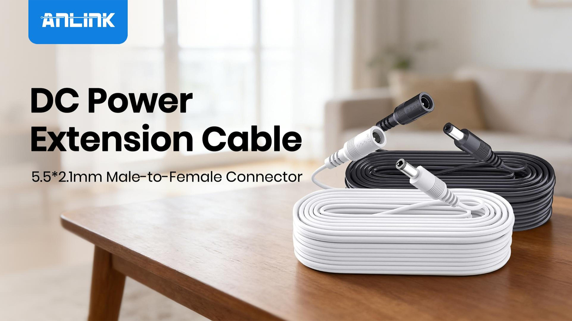 Amazon.com: ANLINK 2 Pack 3ft DC Power Extension Cable 5.5mm*2.1mm