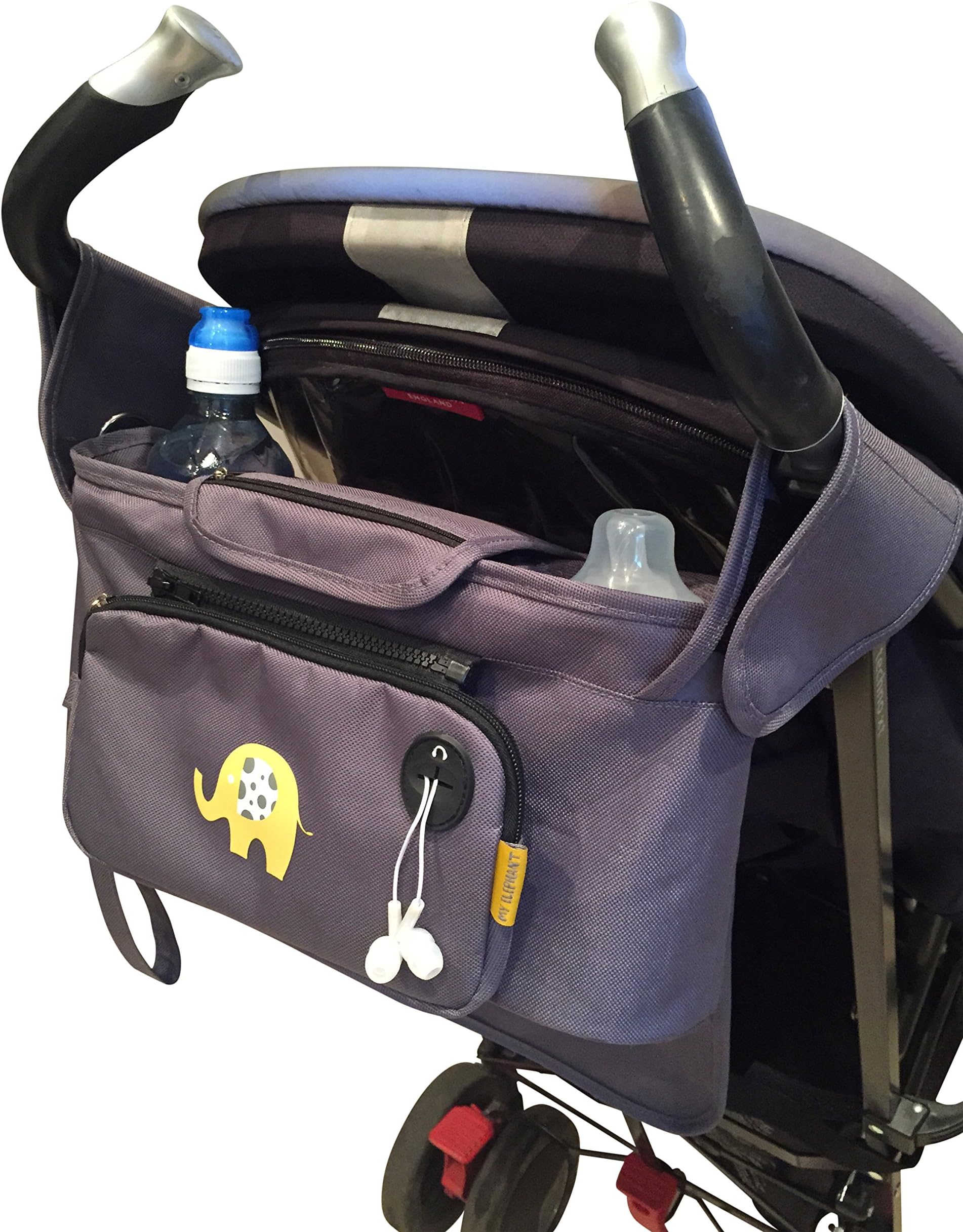 My Elephant Pram/Buggy Award Winning Organiser with Detachable Purse and Extra Storage Bag