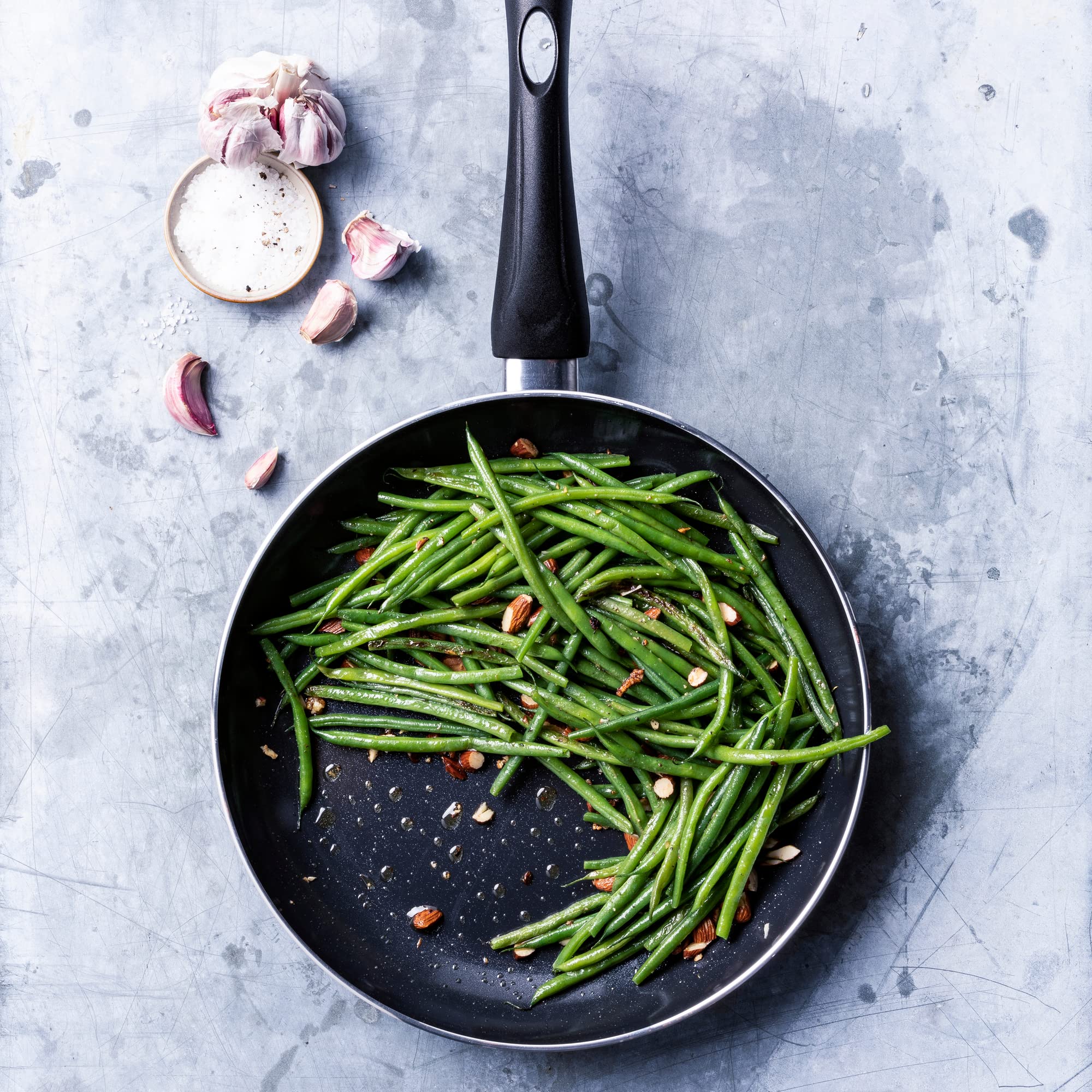 BK Brilliant Gezonde keramische anti-aanbak Inductie compatibel 28cm Wok Sauté koekenpan, Oven en Broiler Veilig tot 160C, Duurzaam en Professioneel, Vaatwasmachinebestendig, PFAS Vrij, Zwart