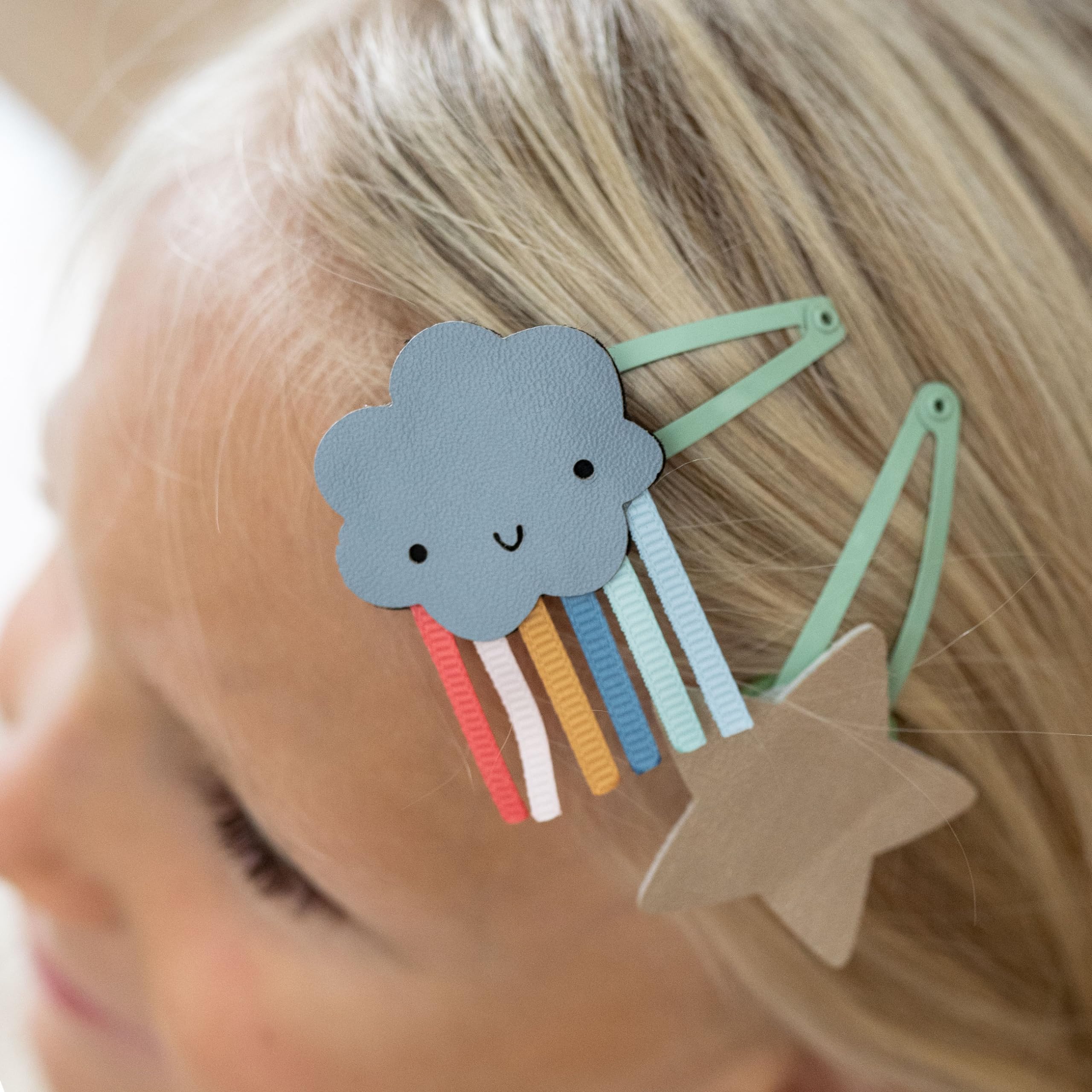 Papierdrachen Hair Accessories Set - Headband Velcro, rainbow, 1 stück (14er Pack) - Image 4