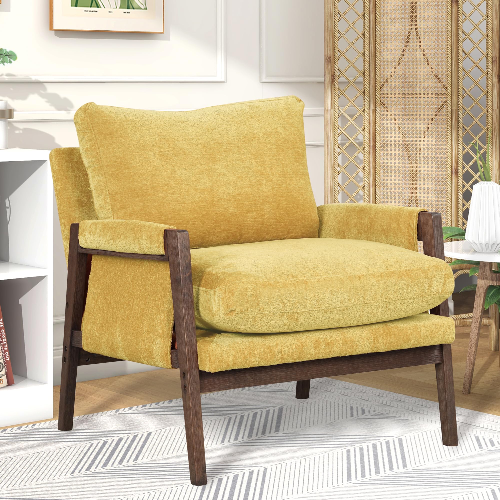 Roundhill Furniture Kelly Mid Century Modern Accent Armchair