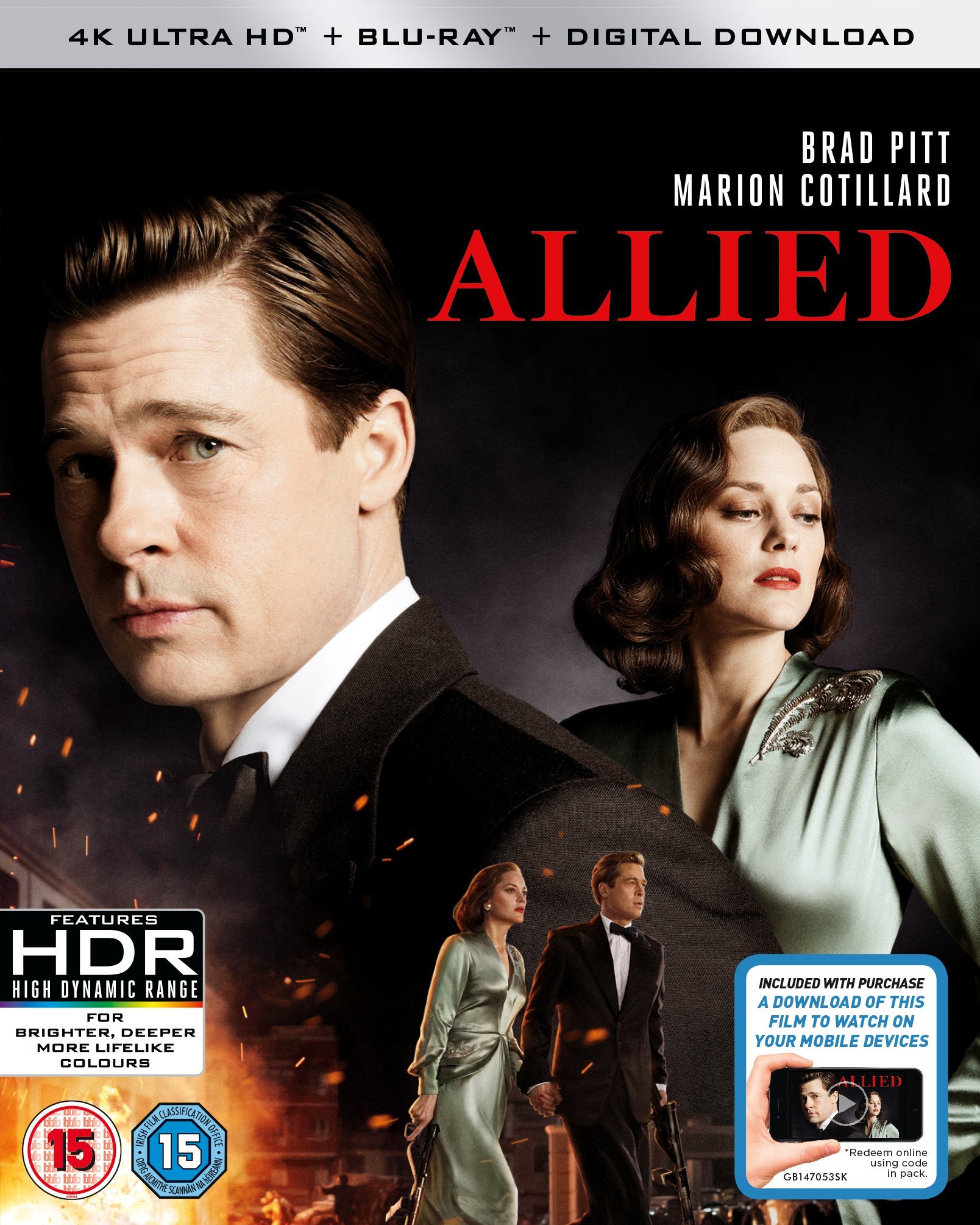 Allied [Blu-ray] [2016] [Region Free] [4K UHD]
