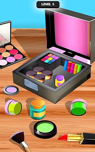 Reparação de kit de maquiagem ASMR - Organizador de maquiagem e jogo de classificação