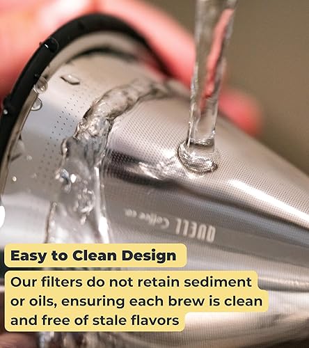 Miniatura 6 de Filtro de café de metal reutilizable para cafeteras de vidrio Chemex de 6, 8 y 10 tazas alternativa de acero inoxidable para elaboración de cerveza