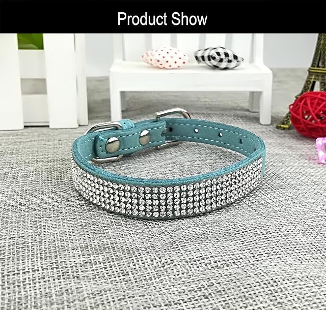 Foto 4 de 6 de Newtensina Collar de Perro de Moda con Diamante Bling Collar de Gatito Lindo Cuello de Cachorros para Perros…
