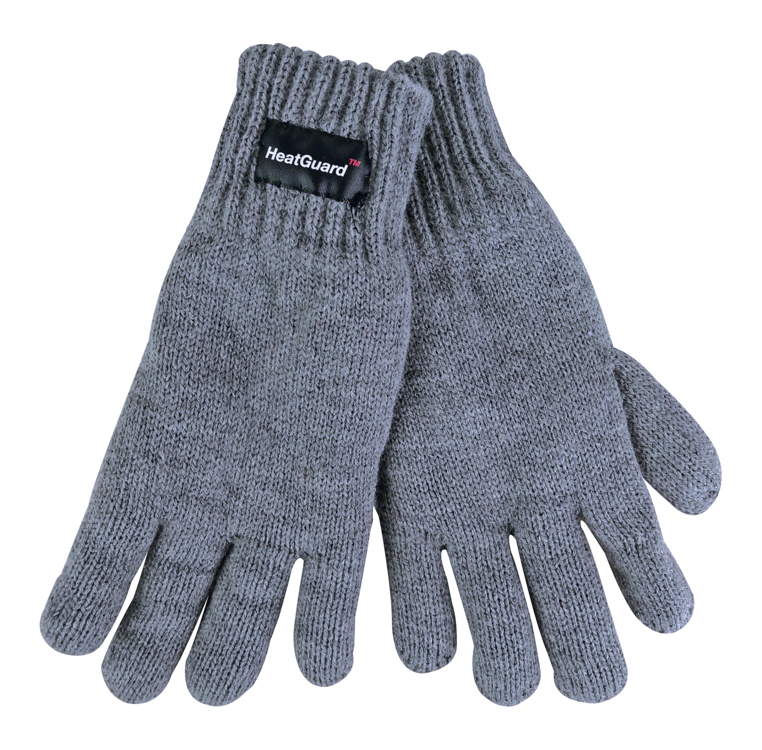 Thinsulate Childrens 3M Knitted Heavy Quality Gloves GL064A Grey 12-13