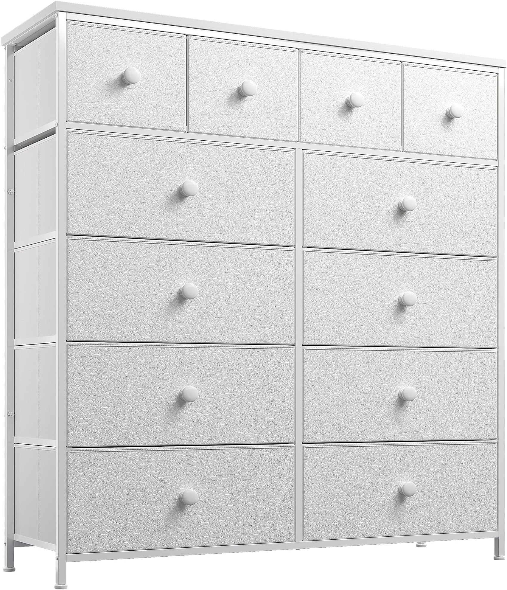 EnHomee White Dresser, Dresser for Bedroom with 14 Drawers