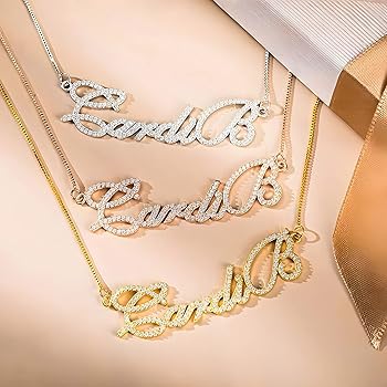 Diamond Name Necklace For Women With Meaning Diamond Name Necklace