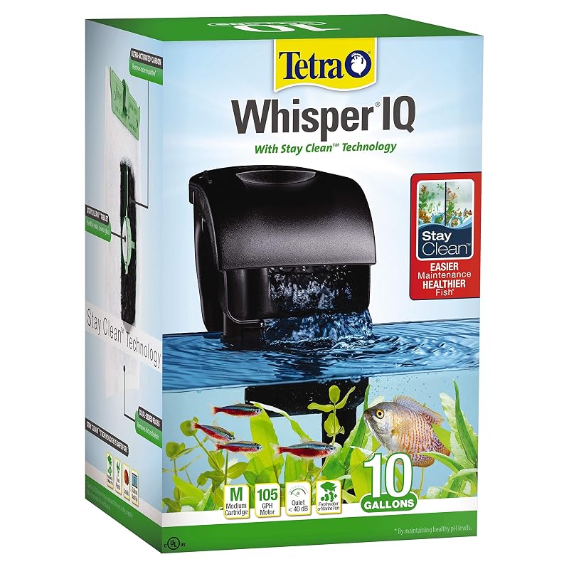 Filtro Externo para Aquário Tetra Whisper IQ Power Filter 10, Stay Clean, 397 L/h, Modelo 78000-00