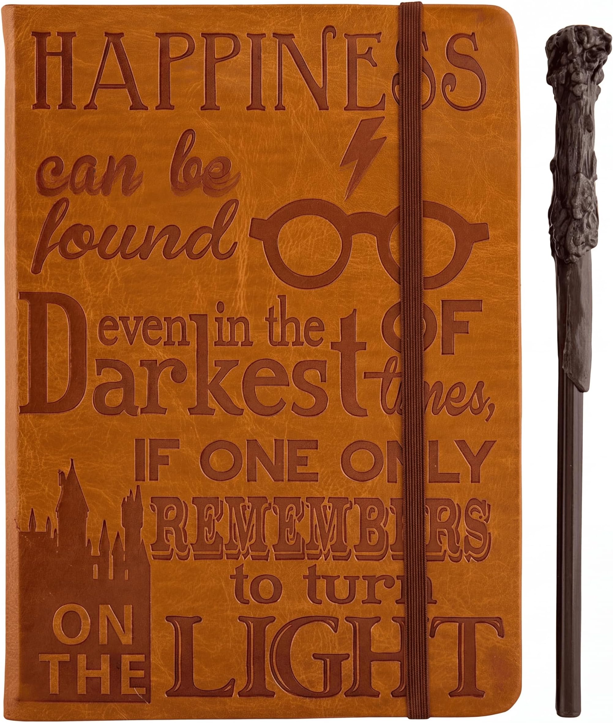 Harry Potter Writing Journal Set with Wand Pen for Kids, Teens or Adults