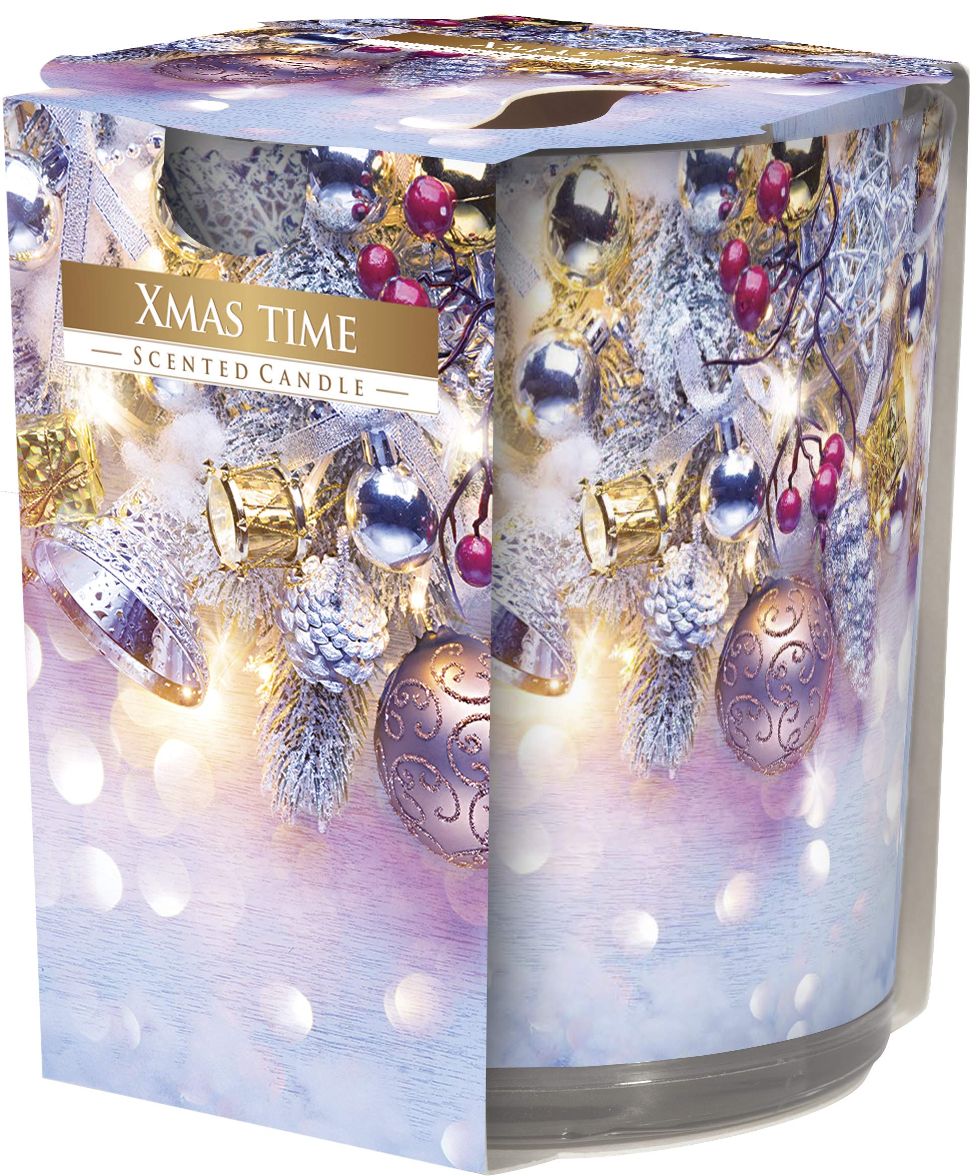 BISPOLOLIMARI N3253-XMAS-TIME Scented Candle 120 g Wax 7 x 8 cm 22 Hours Christmas