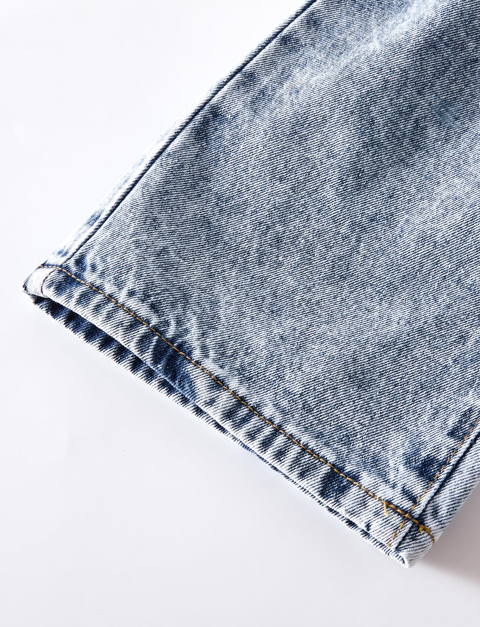 FEOYA Jeans Déchiré Ado Fille Pantalon Cargo Baggy Large Enfant Jean Taille Élastique