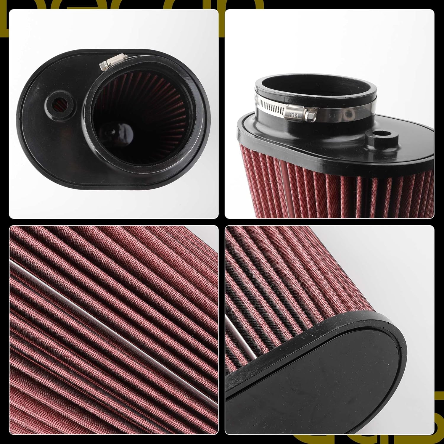 Dasbecan Air Filter Compatible with Chrysler 300 Dodge Challenger Charger 2011-2023 V8 5.7L/6.4L Air Filter OEM Replace 68198995AA 68256672AA 68322213AA