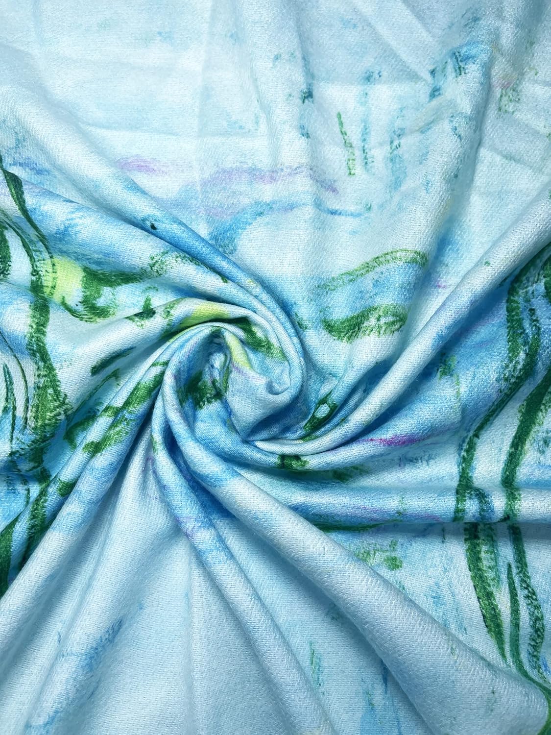 Soft Cashmere Feel Scarf Elegant Large Winter Warm Scarves Shawl Wrap Gifts Monet Klimt Van Gogh's Art Printed - Image 5